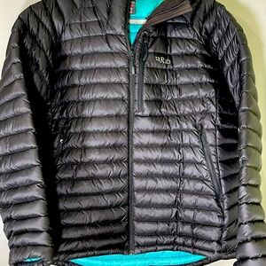 RAB microlight down coat.
